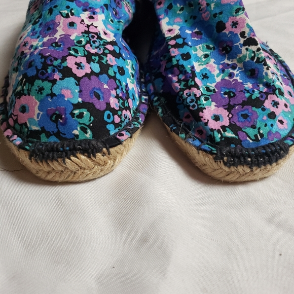 Copelli New York blue purple floral espidrille slip on shoe size 40 - Picture 2 of 8